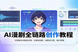 AI漫剧全链路创作教程：从剧本到成片，5步搞定AI漫剧制作全流程
