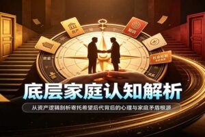 底层家庭认知解析：从资产逻辑剖析亲子博弈与代际矛盾的深层根源