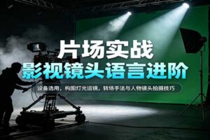 影视镜头语言进阶课程：设备选用、构图灯光运镜、转场手法与人物拍摄全攻略