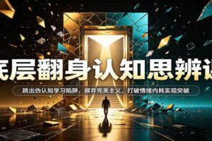 底层翻身认知思辨课PDF：跳出伪认知陷阱，打破完美主义实现认知升级的完整教程