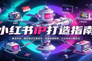 小红书IP打造全攻略：赛道选择、爆款笔记、拍摄剪辑与公众号运营一站式教程
