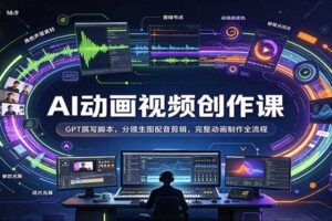 AI动画视频制作全流程教程：GPT写脚本+AI生图+视频生成，新手也能快速出片