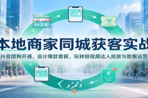 抖音团购本地商家获客实战：22节全套教程教你从0到1玩转同城流量