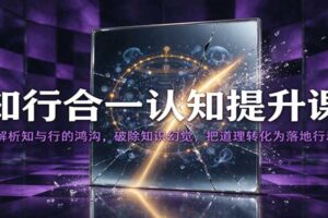 知行合一认知提升课：破解知识行动鸿沟，用最小行动实现认知落地