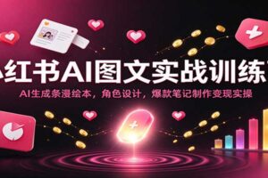 小红书AI图文实战训练营全解析：AI生成条漫绘本+爆款笔记制作变现实操指南