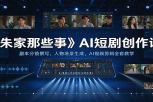 AI短剧创作全流程教程：从剧本分镜到AI视频剪辑，小白也能批量产出爆款短剧