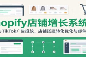 Shopify独立站增长系统课:FB与TikTok广告投放、店铺转化优化与邮件营销实战教程