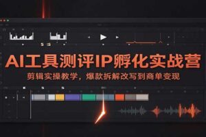 AI工具测评IP孵化实战教程:剪辑实操+商单变现全流程拆解