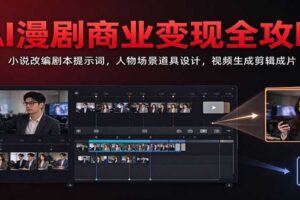 AI漫剧商业变现全攻略：从小说改编到视频生成的全流程教程