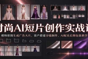 时尚AI短片创作实战课:从模特原图到广告大片,全流程干货分享