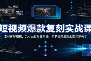 短视频爆款复刻实战:从素材拆解到Codex自动化,即梦视频复刻全套SOP指南