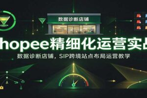 Shopee精细化运营实战：数据诊断与SIP跨境布局，提升店铺权重与单店产出